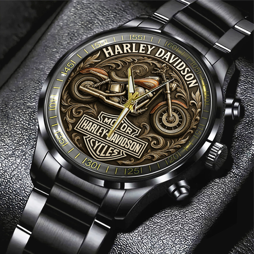 Harley Davidson Black Stainless Steel Watch – TANTN15870