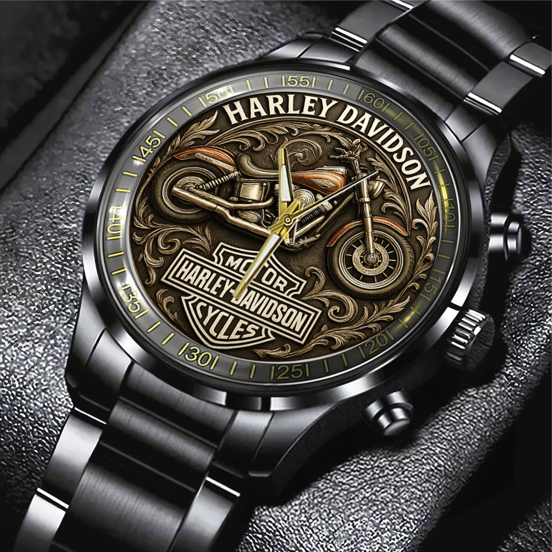 Harley Davidson Black Stainless Steel Watch – TANTN15870