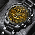US Navy Black Stainless Steel Watch – TANTN15891