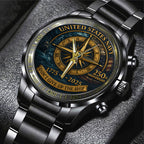 US Navy Black Stainless Steel Watch – TANTN15897