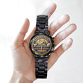 Minnesota Vikings Black Stainless Steel Watch – TANTN15903