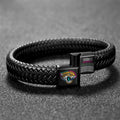 Jacksonville Jaguars Crucial Catch 2025 Braided Leather Bracelet – TANTN15926