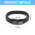 Tampa Bay Buccaneers Crucial Catch 2025 Braided Leather Bracelet – TANTN15937