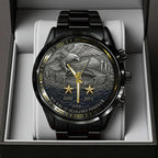 Seattle Seahawks 50th Anniversary 2026 Black Stainless Steel Watch – TANTN16083