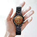 Detroit Red Wings 100th Anniversary 2026 Black Stainless Steel Watch – TANTN16093
