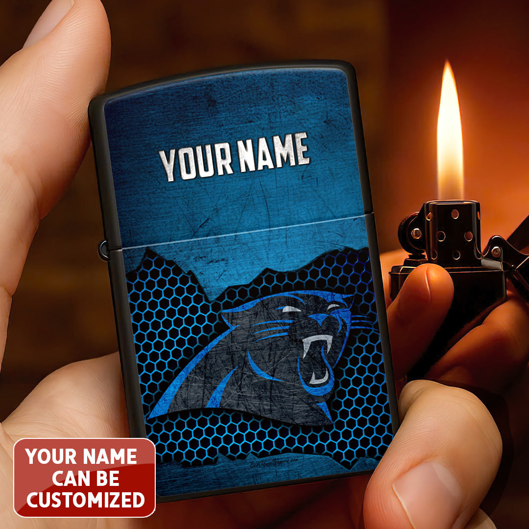 Personalized Carolina Panthers Zippo Lighter Case (No Insert) – TANTN16518