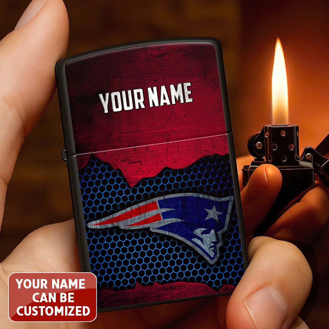 Personalized New England Patriots Zippo Lighter Case (No Insert) – TANTN16535