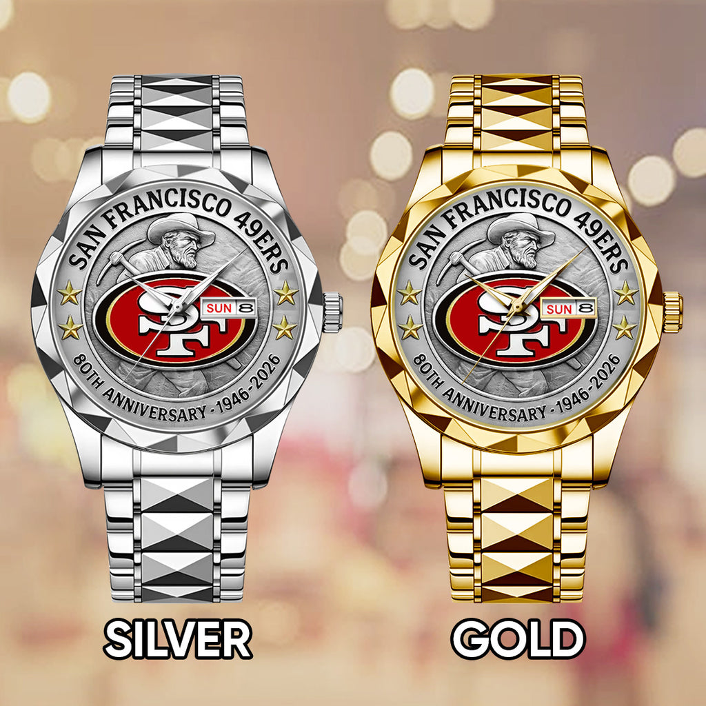 San Francisco 49ers 2026 Anniversary Alloy Luxury Quartz Watch – TANTN16987