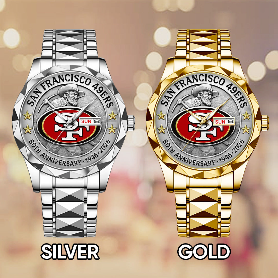 San Francisco 49ers 2026 Anniversary Alloy Luxury Quartz Watch – TANTN16987