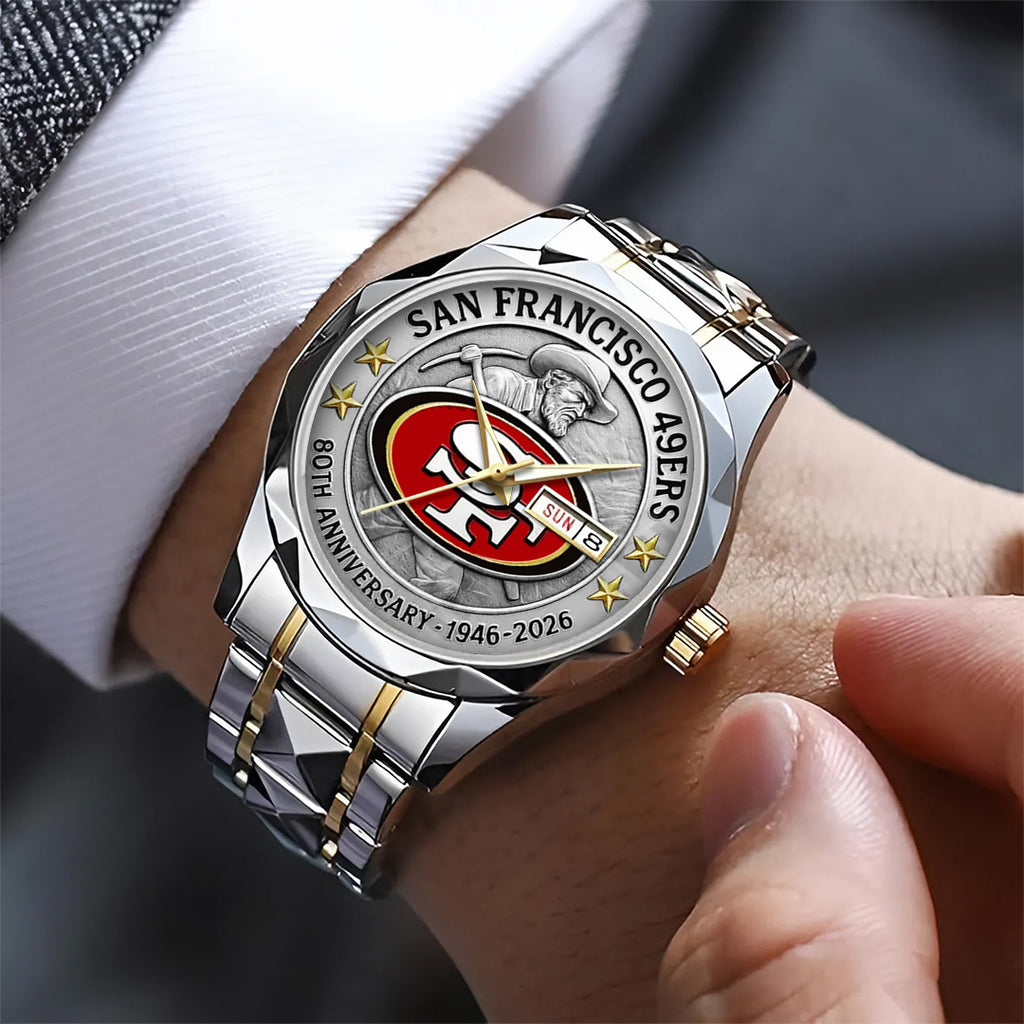 San Francisco 49ers 2026 Anniversary Alloy Luxury Quartz Watch – TANTN16987
