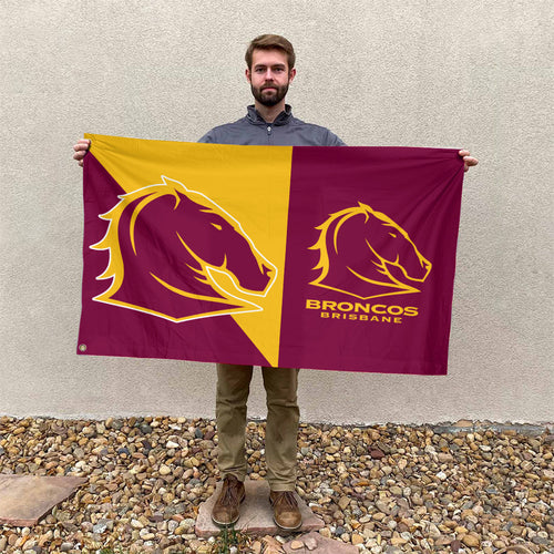 Brisbane Broncos 3D House Flag – TANTN17036