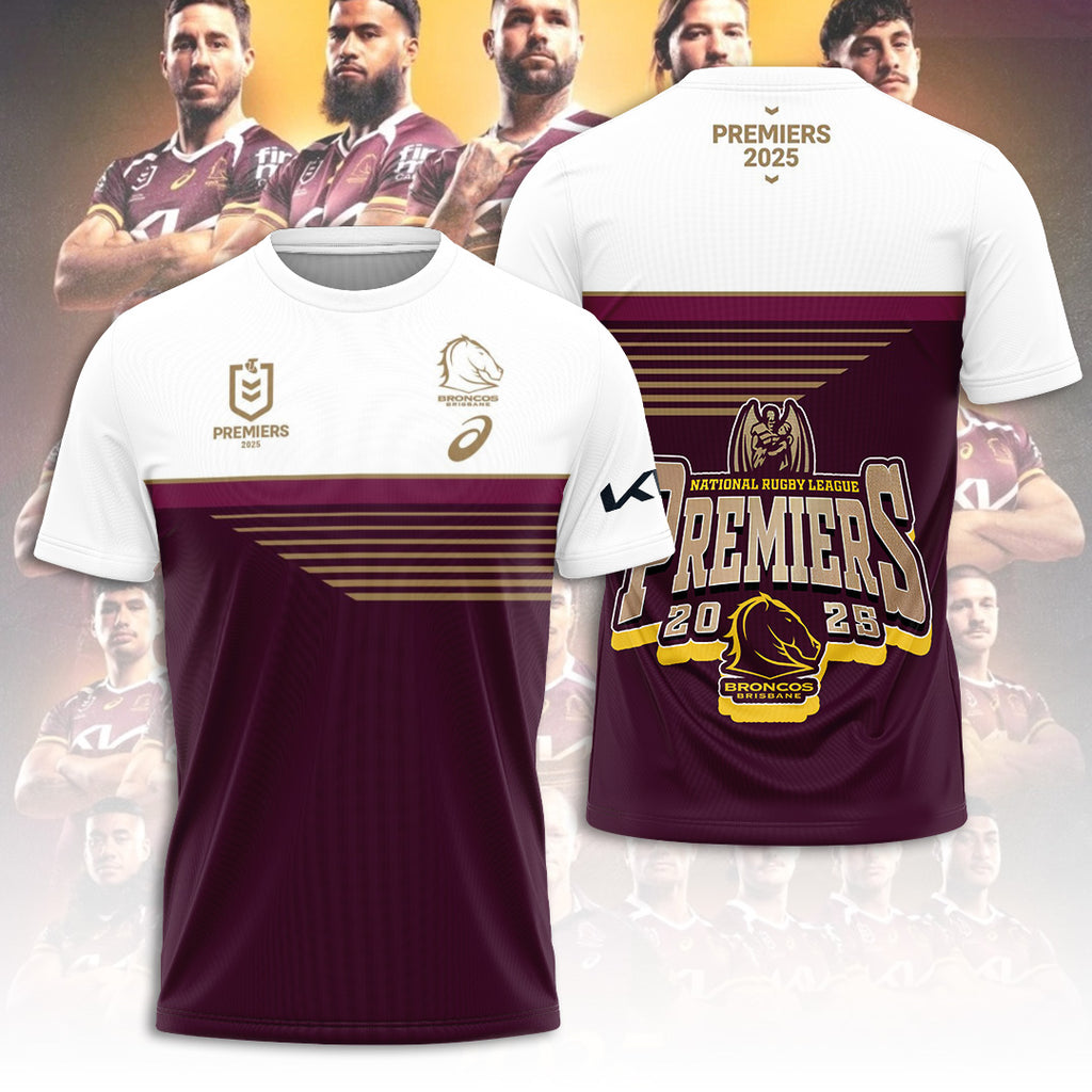 Brisbane Broncos 2025 Premiership 3D Apparel – TANTN17154