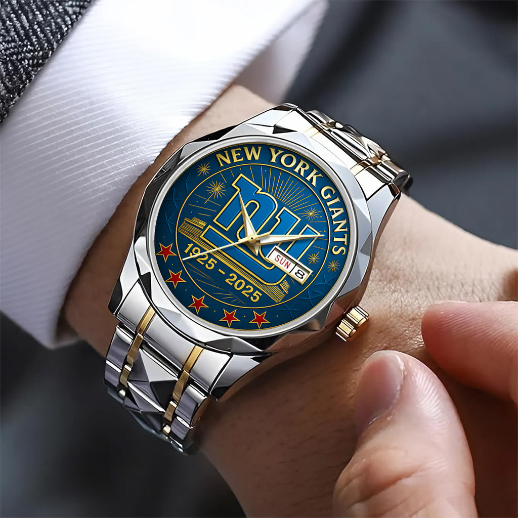 New York Giants 100th Anniversary 2025 Alloy Luxury Quartz Watch – TANTN17178