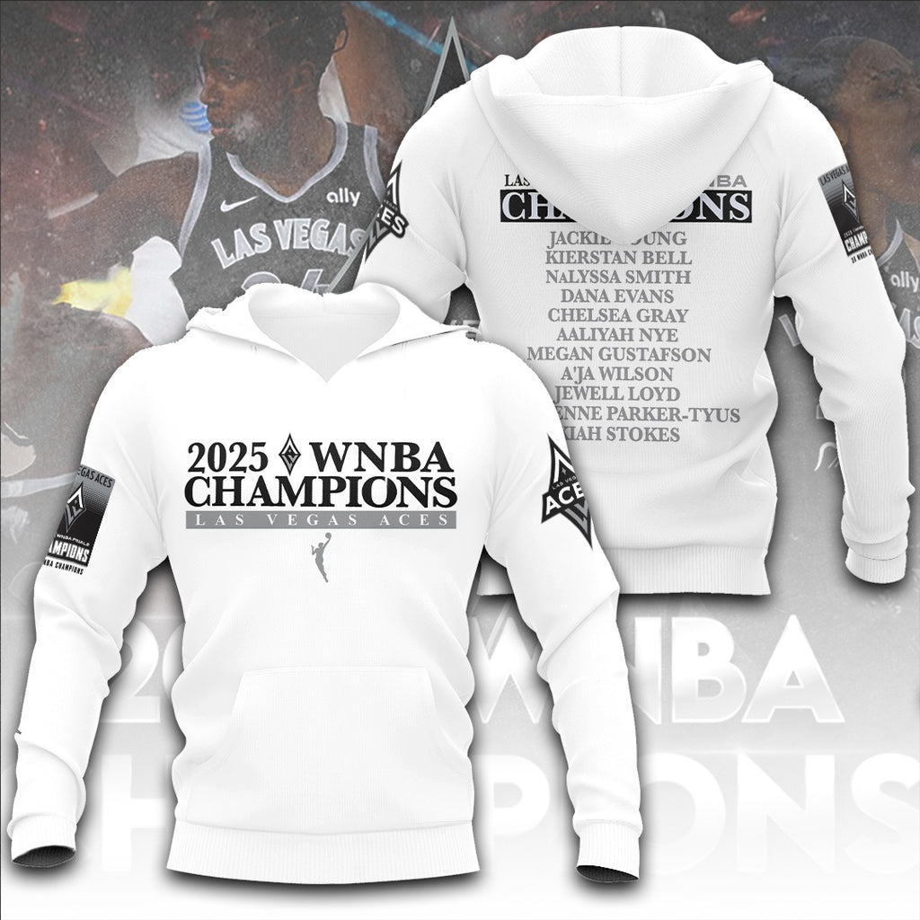 Las Vegas Aces 2025 WNBA Finals Champions 3D Apparel – TANTN17335