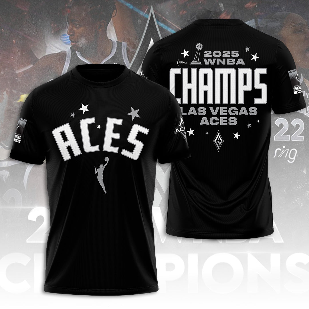 Las Vegas Aces 2025 WNBA Finals Champions 3D Apparel – TANTN17352