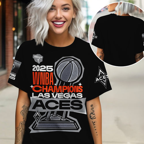 Las Vegas Aces 2025 WNBA Finals Champions 3D Apparel – TANTN17346