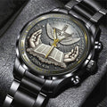 God Is Love, There Is Peace Black Stainless Steel Watch – TANTN17369