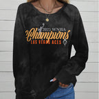 Las Vegas Aces 2025 WNBA Finals Champions Round Neck Raglan Sleeve Sweatshirt – TANTN17428