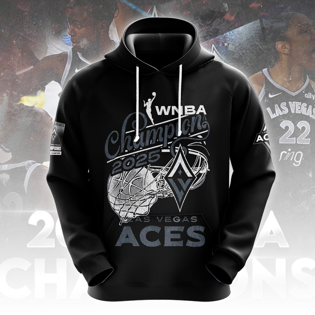 Las Vegas Aces 2025 WNBA Finals Champions 3D Apparel – TANTN17472
