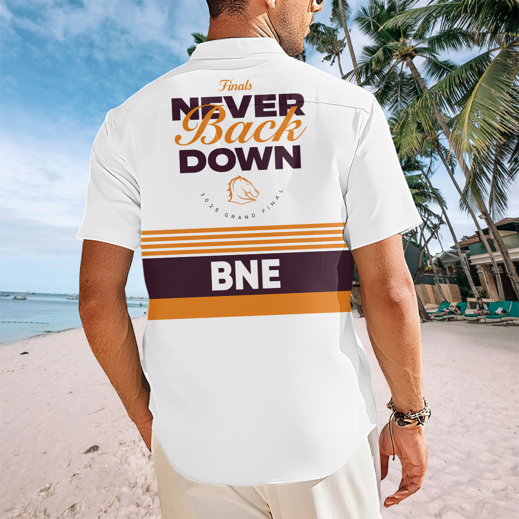 Brisbane Broncos Short Sleeve Button-Down Shirt – TANTN17642