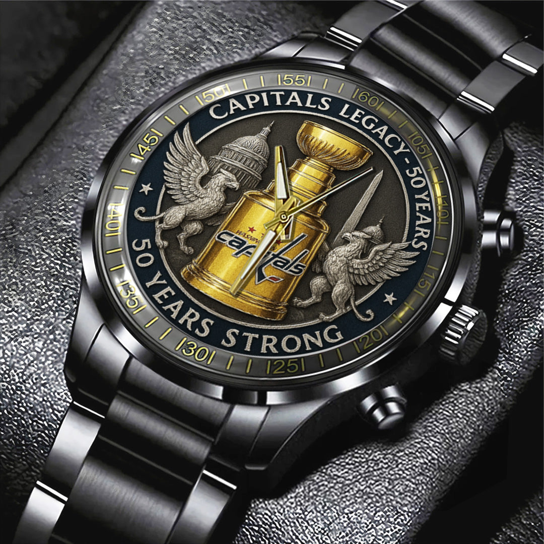 Washington Capitals 50 Years Black Stainless Steel Watch – TANTN17828