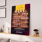 Brisbane Broncos Premiers 2025 Rectangle Canvas With Inner Frame – TANTN17891