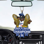 Los Angeles Dodgers World Series 2025 Custom shape 2-sided Acrylic Car Ornament – TANTN18051