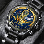 Los Angeles Dodgers World Series 2025 Black Stainless Steel Watch – TANTN18083