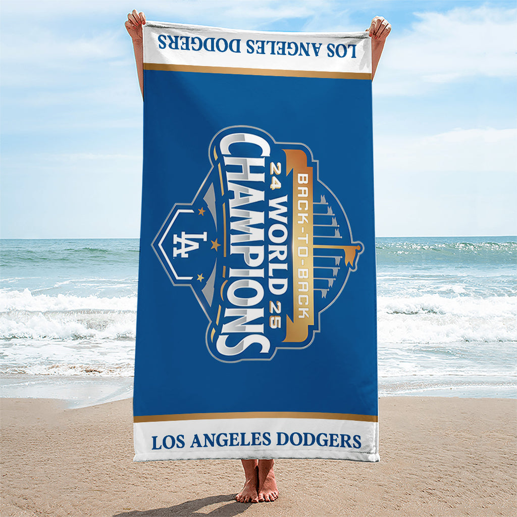 Los Angeles Dodgers World Series 2025 Rectangle Beach Towel – TANTN18179