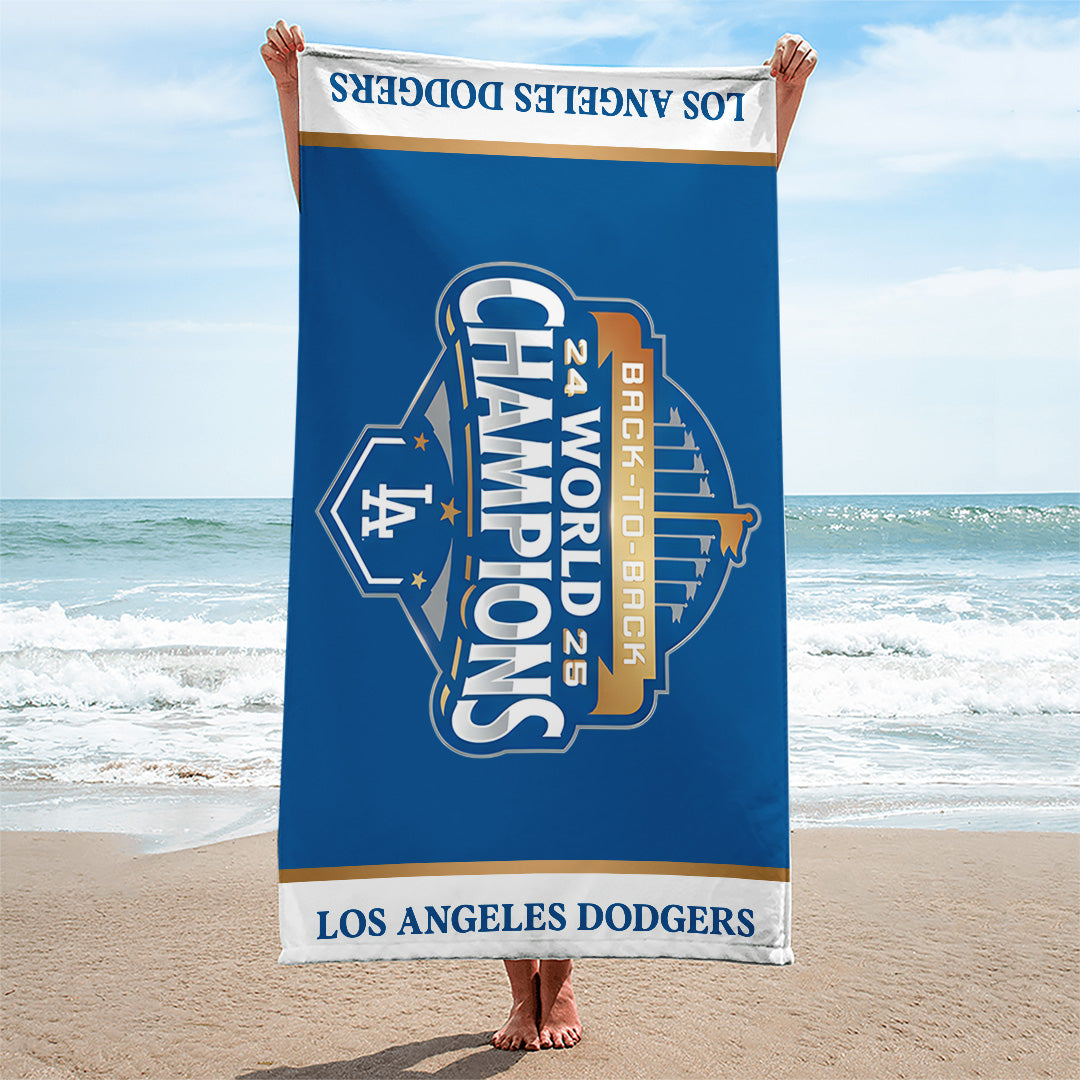 Los Angeles Dodgers World Series 2025 Rectangle Beach Towel – TANTN18179