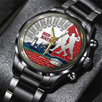 Boston Red Sox 125th Anniversary Black Stainless Steel Watch – TANTN18279