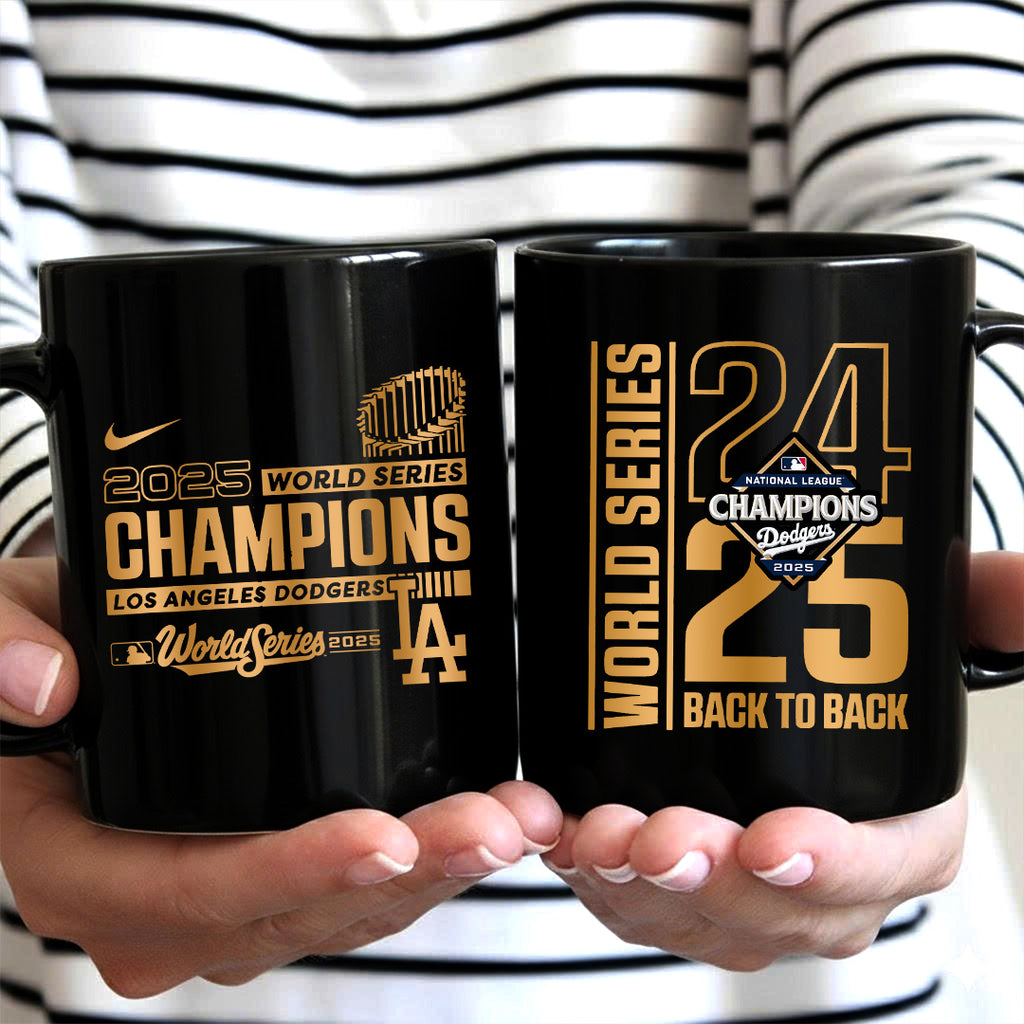 Los Angeles Dodgers 2025 World Series Champions Ceramic Mug – TANTN18329