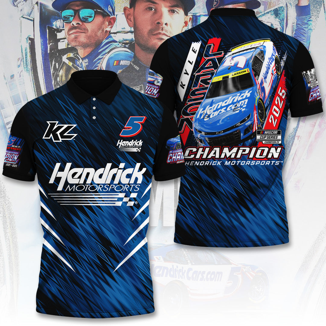 Kyle Larson 2025 NASCAR Cup Series Champion 3D Apparel – TANTN18387
