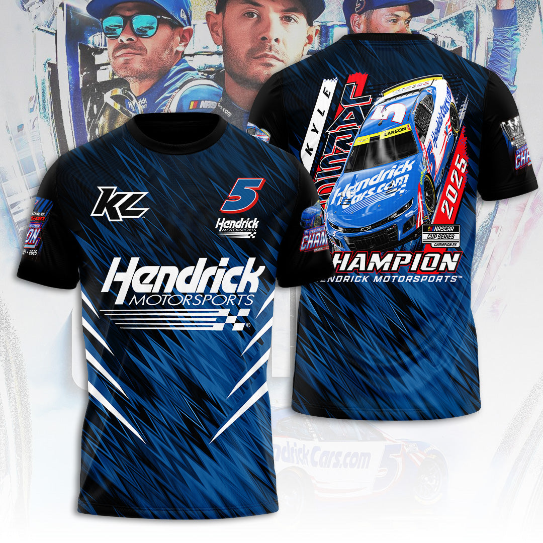 Kyle Larson 2025 NASCAR Cup Series Champion 3D Apparel – TANTN18387