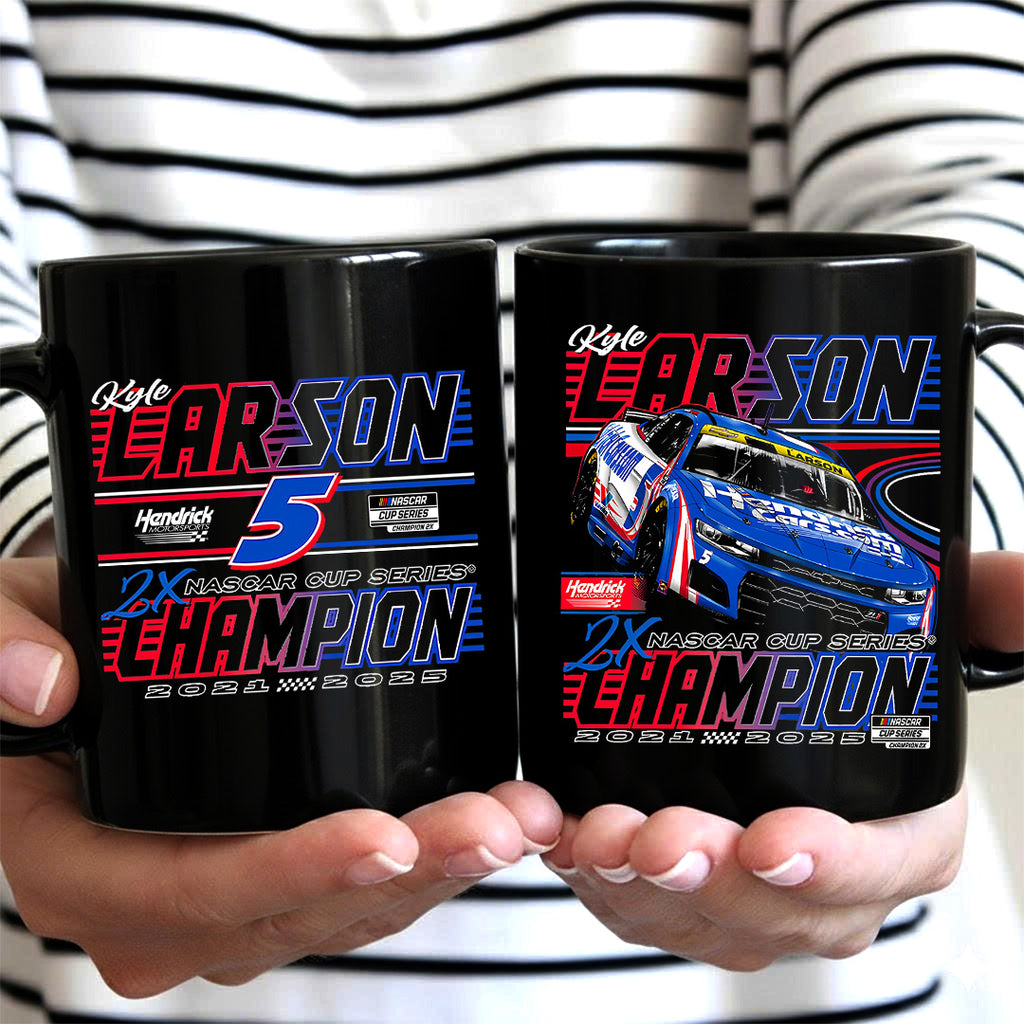 Kyle Larson 2025 NASCAR Cup Series Champion Ceramic Mug – TANTN18427