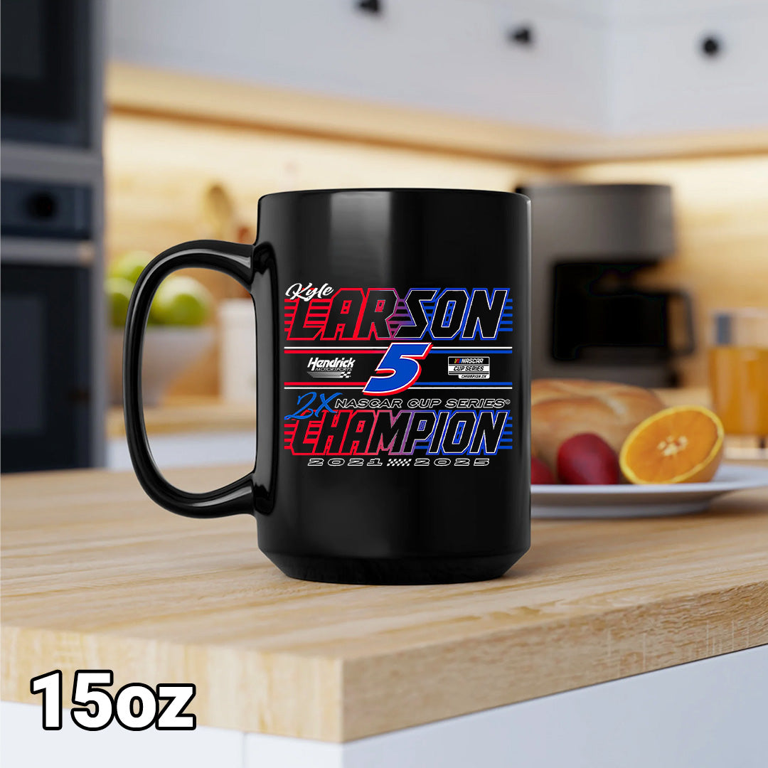 Kyle Larson 2025 NASCAR Cup Series Champion Ceramic Mug – TANTN18427