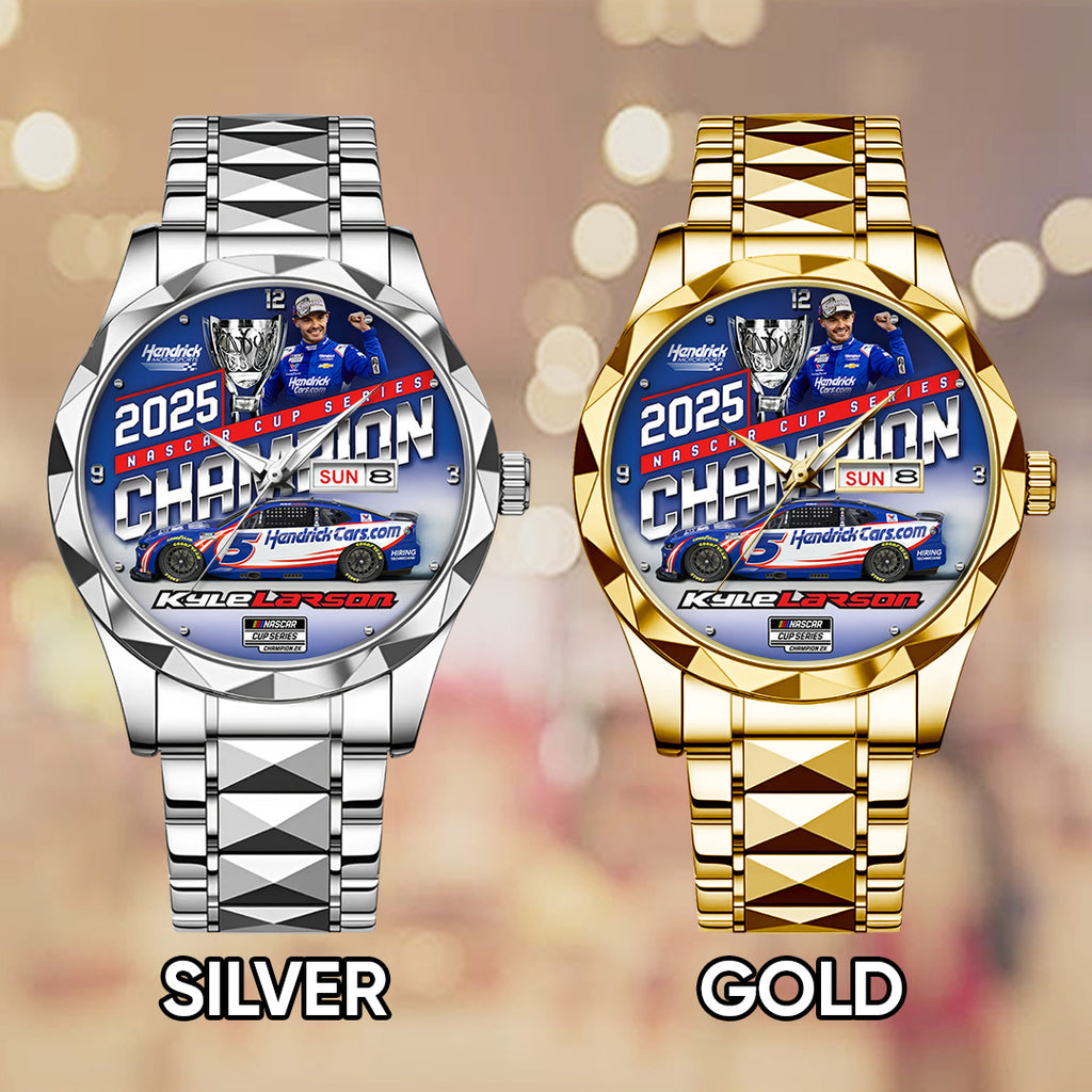 Kyle Larson 2025 NASCAR Cup Series Champion Alloy Luxury Quartz Watch – TANTN18544