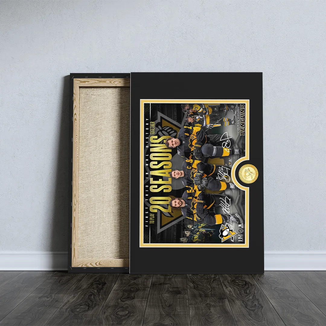 Pittsburgh Penguins 2025 Farewell Tour Rectangle Canvas With Inner Frame – TANTN18604
