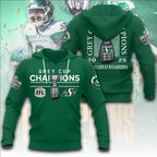Saskatchewan Roughriders 2025 Grey Cup Champions 3D Apparel – TANTN18826