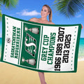 Saskatchewan Roughriders 2025 Grey Cup Champions Rectangle Beach Towel – TANTN18903