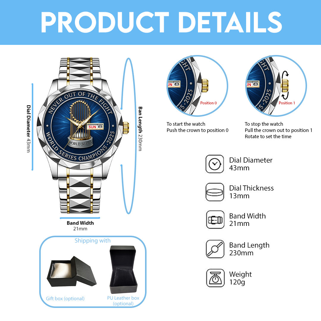 Los Angeles Dodgers World Series 2025 Alloy Luxury Quartz Watch – TANTN18954