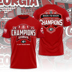 Georgia Bulldogs Football 2025 SEC Football Champions 3D Apparel – TANTN19250