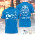 Los Angeles Chargers x Harry Potter 25 Years of Magic 3D Apparel – TANTN19534