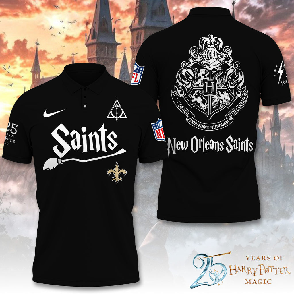 New Orleans Saints x Harry Potter 25 Years of Magic 3D Apparel – TANTN19539