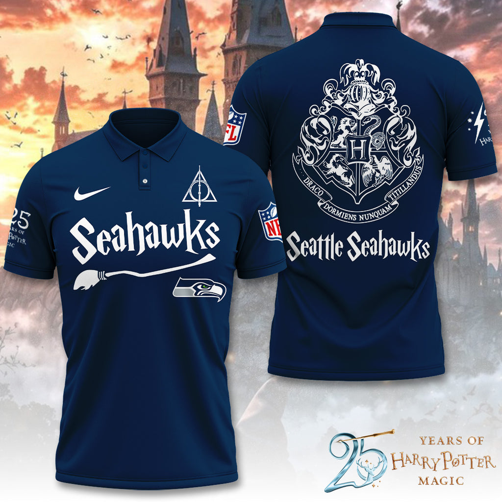 Seattle Seahawks x Harry Potter 25 Years of Magic 3D Apparel – TANTN19545