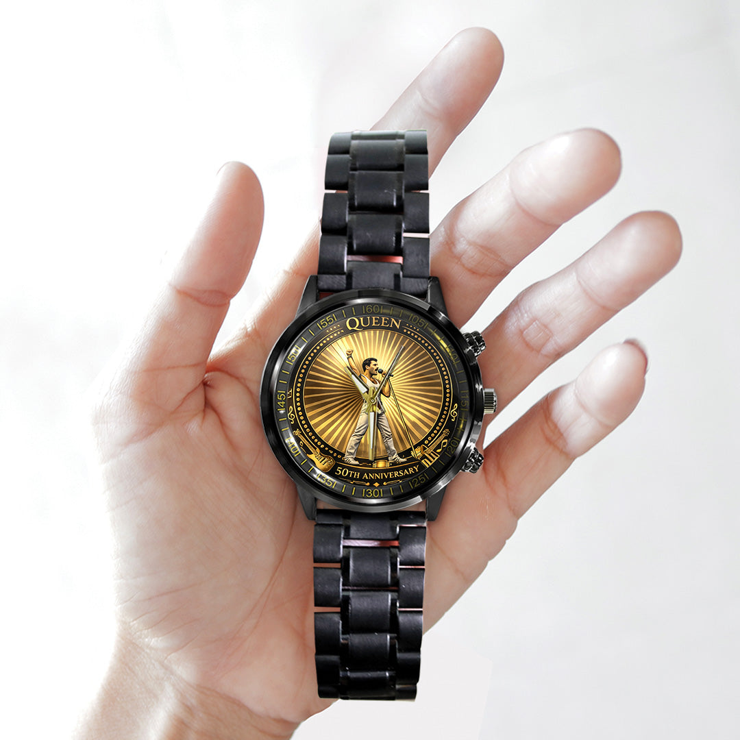 Freddie Mercury 50th Anniversary Black Stainless Steel Watch – TANTN19769