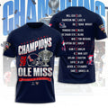 Ole Miss Rebels Football 3D Apparel – TANTN19890