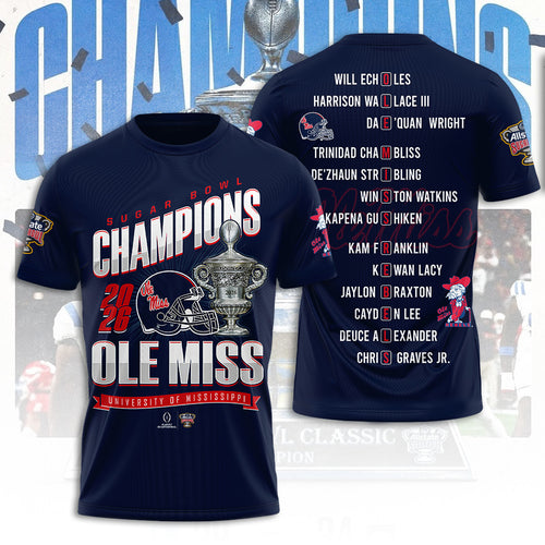 Ole Miss Rebels Football 3D Apparel – TANTN19890