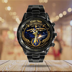 Star Trek 60th Anniversary Black Stainless Steel Watch – TANTN19989