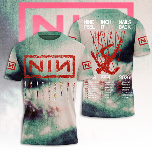 Nine Inch Nails Tour 2026 3D Apparel – TANTN20041